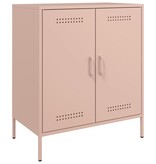 VidaXL Dressoir 68x39x79 cm staal roze