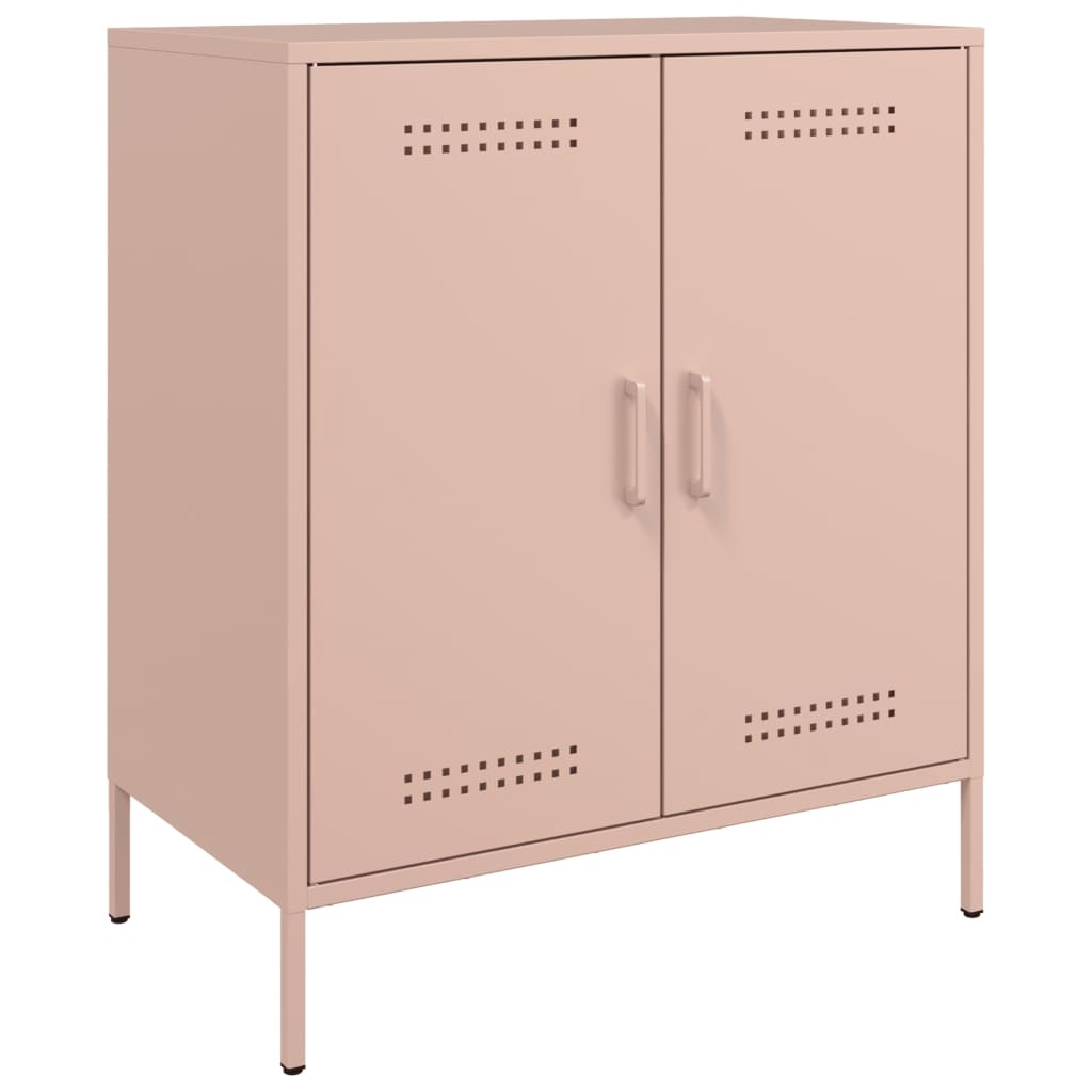 VidaXL Dressoir 68x39x79 cm staal roze