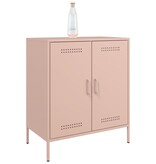 VidaXL Dressoir 68x39x79 cm staal roze