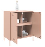 VidaXL Dressoir 68x39x79 cm staal roze