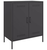 VidaXL Dressoir 68x39x79 cm staal zwart