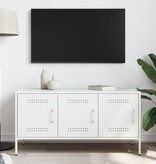 VidaXL Tv-meubel 100,5x39x50,5 cm staal wit