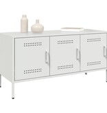 VidaXL Tv-meubel 100,5x39x50,5 cm staal wit