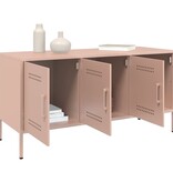 VidaXL Tv-meubel 100,5x39x50,5 cm staal roze