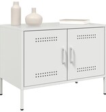 VidaXL Tv-meubelen 2 st 68x39x50,5 cm staal wit