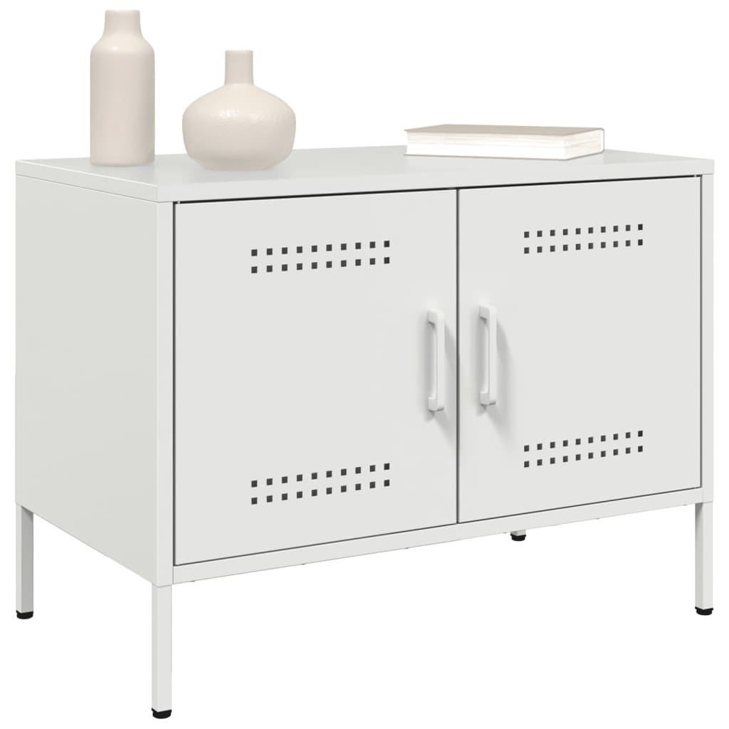 VidaXL Tv-meubelen 2 st 68x39x50,5 cm staal wit