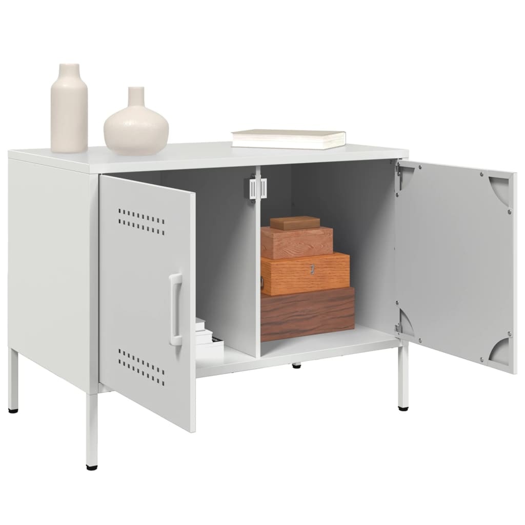 VidaXL Tv-meubelen 2 st 68x39x50,5 cm staal wit