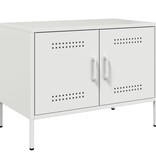 VidaXL Tv-meubel 68x39x50,5 cm staal wit
