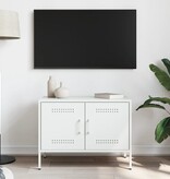 VidaXL Tv-meubel 68x39x50,5 cm staal wit
