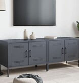 VidaXL Tv-meubelen 2 st 68x39x50,5 cm staal antracietkleurig