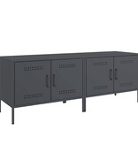 VidaXL Tv-meubelen 2 st 68x39x50,5 cm staal antracietkleurig