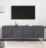 VidaXL Tv-meubelen 2 st 68x39x50,5 cm staal antracietkleurig
