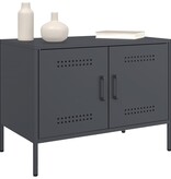 VidaXL Tv-meubelen 2 st 68x39x50,5 cm staal antracietkleurig