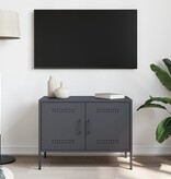 VidaXL Tv-meubel 68x39x50,5 cm staal antracietkleurig