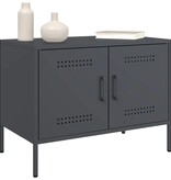 VidaXL Tv-meubel 68x39x50,5 cm staal antracietkleurig