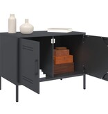 VidaXL Tv-meubel 68x39x50,5 cm staal antracietkleurig