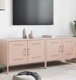 VidaXL Tv-meubelen 2 st 68x39x50,5 cm staal roze