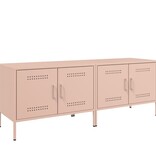 VidaXL Tv-meubelen 2 st 68x39x50,5 cm staal roze