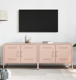 VidaXL Tv-meubelen 2 st 68x39x50,5 cm staal roze