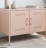 VidaXL Tv-meubel 68x39x50,5 cm staal roze