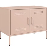 VidaXL Tv-meubel 68x39x50,5 cm staal roze