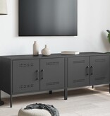 VidaXL Tv-meubelen 2 st 68x39x50,5 cm staal zwart