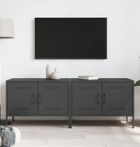 VidaXL Tv-meubelen 2 st 68x39x50,5 cm staal zwart