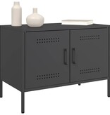 VidaXL Tv-meubelen 2 st 68x39x50,5 cm staal zwart
