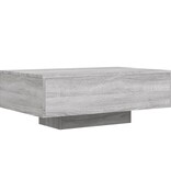VidaXL Salontafel met LED-verlichting 85x55x31 cm grijs sonoma eiken