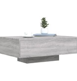 VidaXL Salontafel met LED-verlichting 85x55x31 cm grijs sonoma eiken