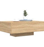 VidaXL Salontafel met LED-verlichting 85x55x31 cm sonoma eikenkleurig