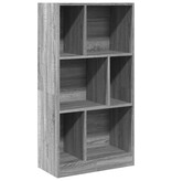 VidaXL Boekenkast 57x28,5x107,5 cm bewerkt hout grijs sonoma eiken