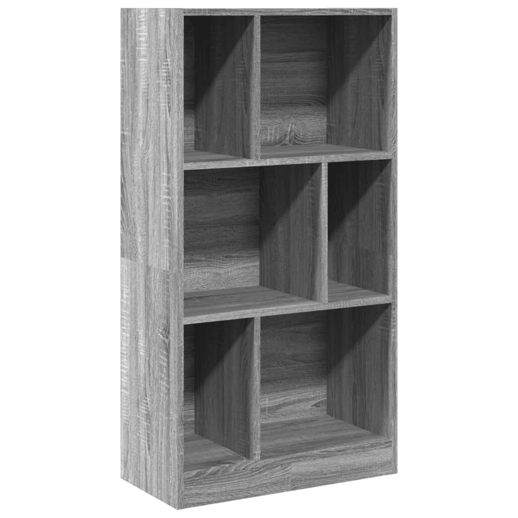 VidaXL Boekenkast 57x28,5x107,5 cm bewerkt hout grijs sonoma eiken