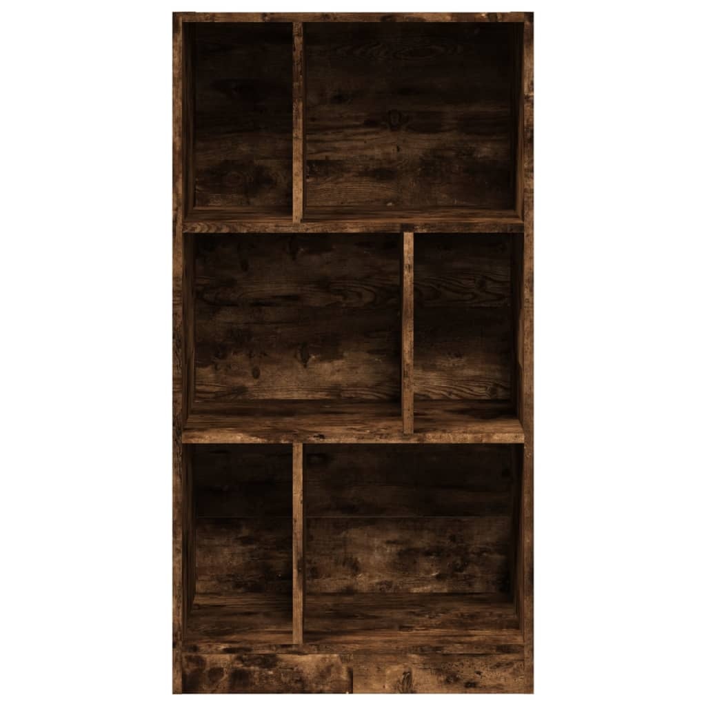 VidaXL Boekenkast 57x28,5x107,5 cm bewerkt hout gerookt eikenkleurig