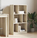 VidaXL Boekenkast 57x28,5x107,5 cm bewerkt hout sonoma eikenkleurig