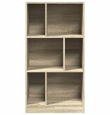 VidaXL Boekenkast 57x28,5x107,5 cm bewerkt hout sonoma eikenkleurig