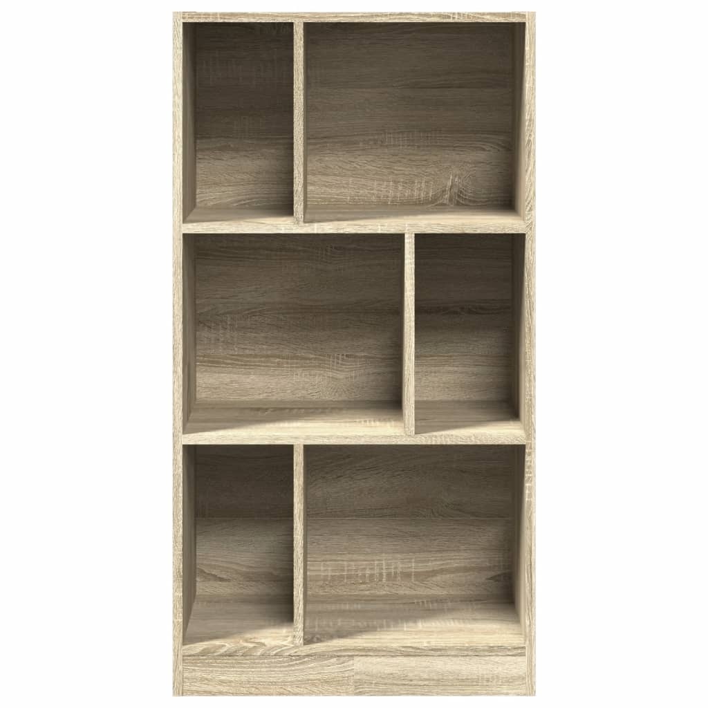 VidaXL Boekenkast 57x28,5x107,5 cm bewerkt hout sonoma eikenkleurig