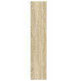 VidaXL Boekenkast 57x28,5x107,5 cm bewerkt hout sonoma eikenkleurig