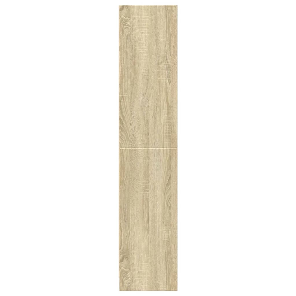 VidaXL Boekenkast 57x28,5x107,5 cm bewerkt hout sonoma eikenkleurig