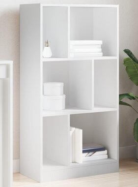 VidaXL Boekenkast 57x28,5x107,5 cm bewerkt hout wit