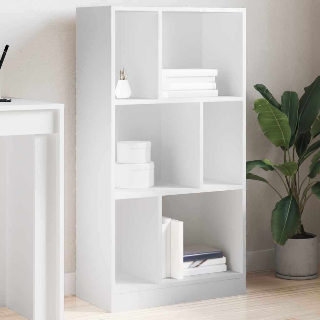 VidaXL Boekenkast 57x28,5x107,5 cm bewerkt hout wit