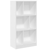 VidaXL Boekenkast 57x28,5x107,5 cm bewerkt hout wit