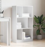 VidaXL Boekenkast 57x28,5x107,5 cm bewerkt hout wit