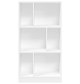 VidaXL Boekenkast 57x28,5x107,5 cm bewerkt hout wit