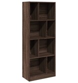 VidaXL Boekenkast 57x28,5x141 cm bewerkt hout bruin eikenkleurig