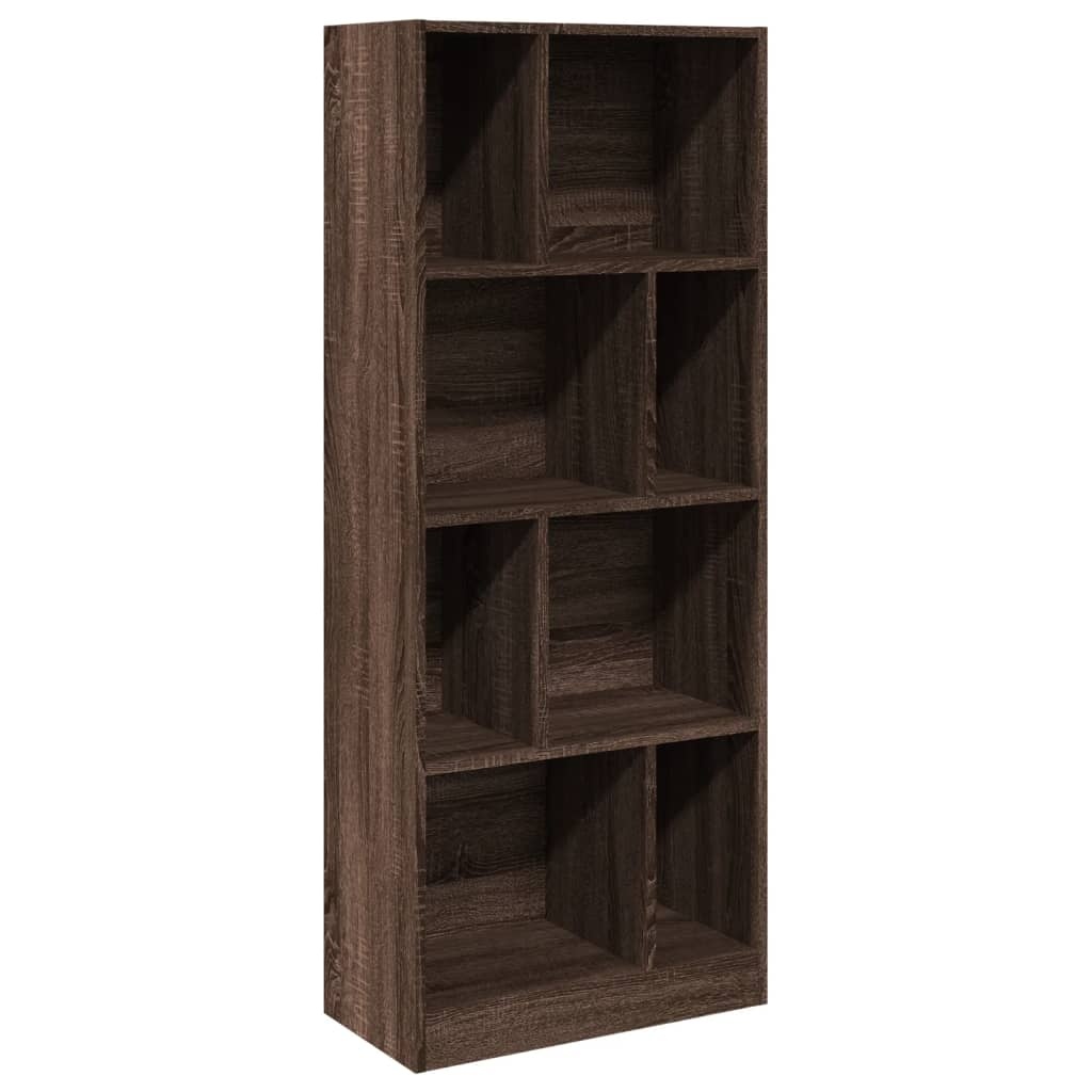 VidaXL Boekenkast 57x28,5x141 cm bewerkt hout bruin eikenkleurig