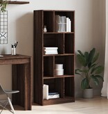 VidaXL Boekenkast 57x28,5x141 cm bewerkt hout bruin eikenkleurig