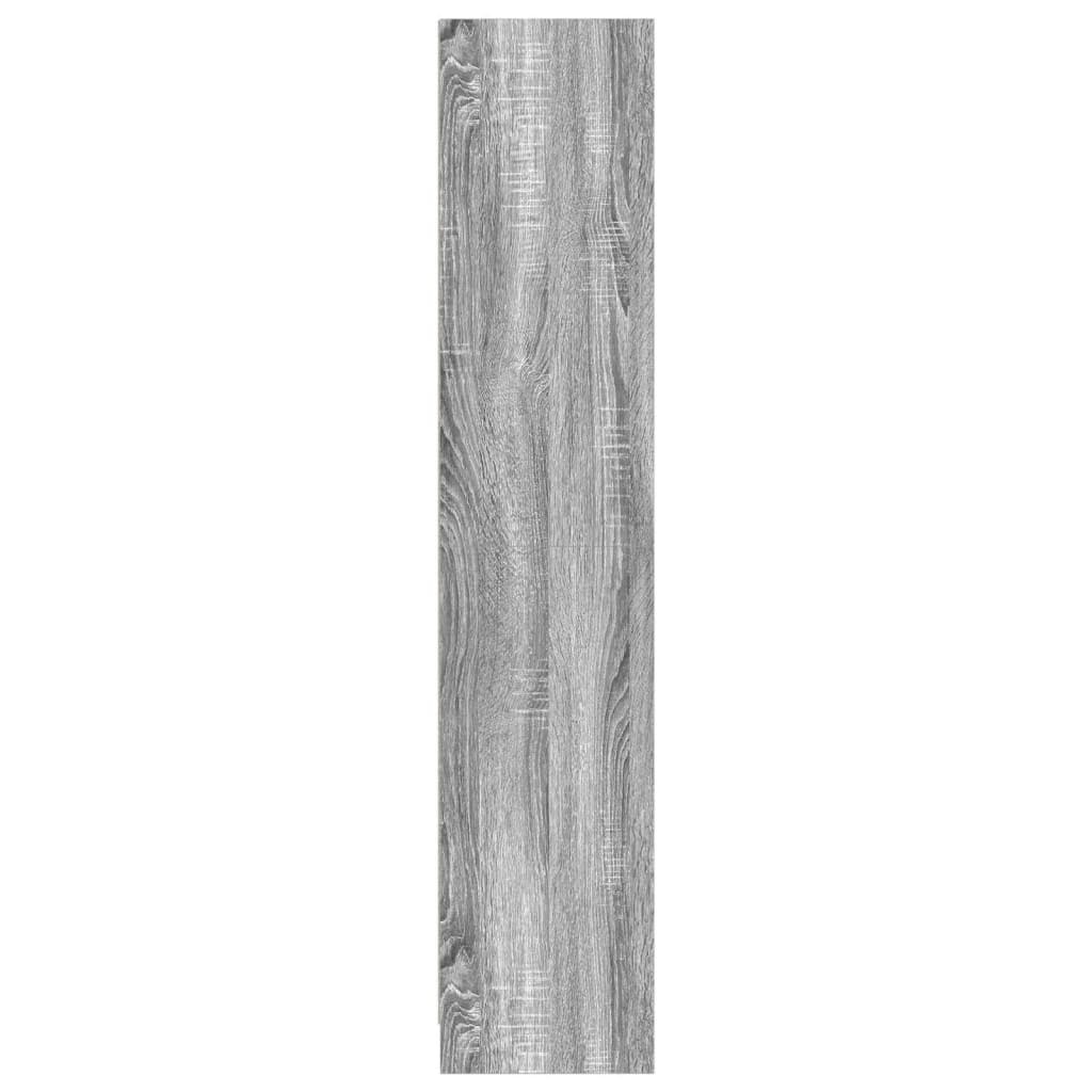 VidaXL Boekenkast 57x28,5x141cm bewerkt hout grijs sonoma eikenkleurig
