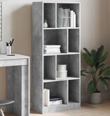 VidaXL Boekenkast 57x28,5x141 cm bewerkt hout betongrijs