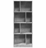 VidaXL Boekenkast 57x28,5x141 cm bewerkt hout betongrijs